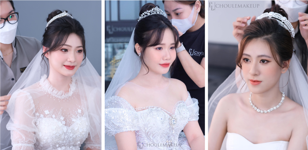 4 kiểu tóc đẹp cho cô dâu trong ngày cưới choule makeup trang điểm cô dâu 1