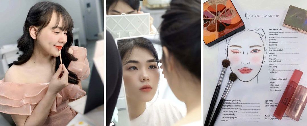 choule makeup khoá học trang điểm cá nhân personal makeup course thời gian học linh hoạt