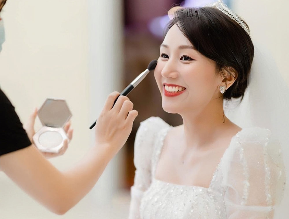 choule makeup trang điểm cô dâu bridal makeup gói dặm theo tiệc