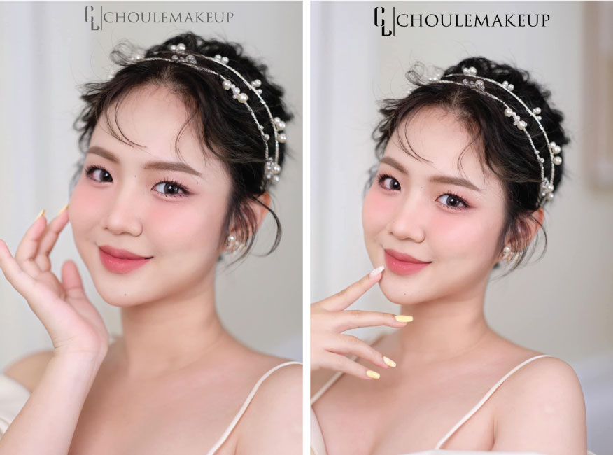 choule makeup trang điểm dự tiệc bridal makeup cô dâu tone makeup cherry