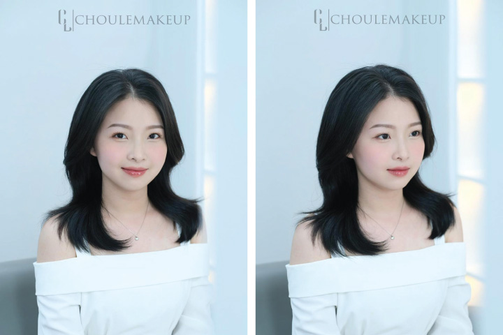 choule makeup phong cách trang điểm soft peach