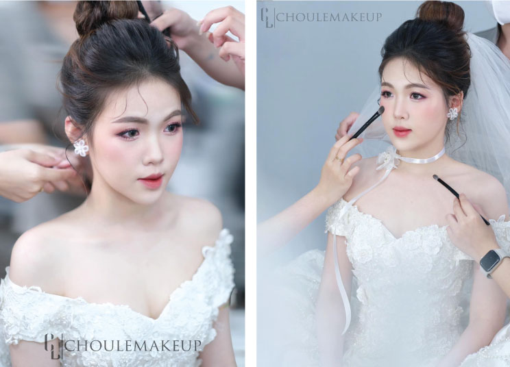 choule makeup trang điểm cô dâu bridal makeup đặt lịch makeup cưới sớm