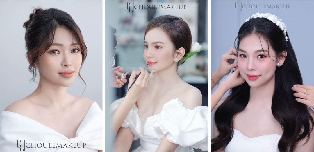 choule makeup trang điểm cô dâu đám cưới bridal makeup layout makeup test 1