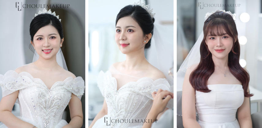 choule makeup trang điểm cô dâu bridal makeup tone makeup pink coral