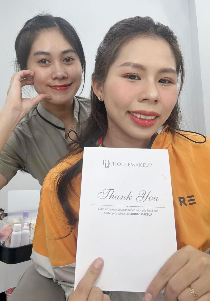 choule makeup phản hồi khách hàng feedback khoá học makeup cá nhân person makeup course Kim Ánh