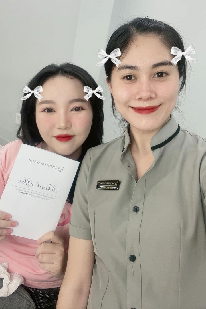 choule makeup phản hồi khách hàng feedback khoá học makeup cá nhân person makeup course ngọc hân