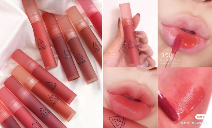 choule makeup trang điểm son môi son tint son nước