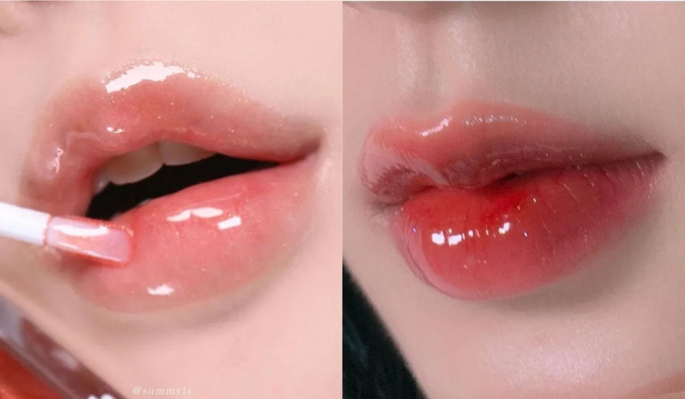 choule makeup trang điểm thoa son bóng lip gloss