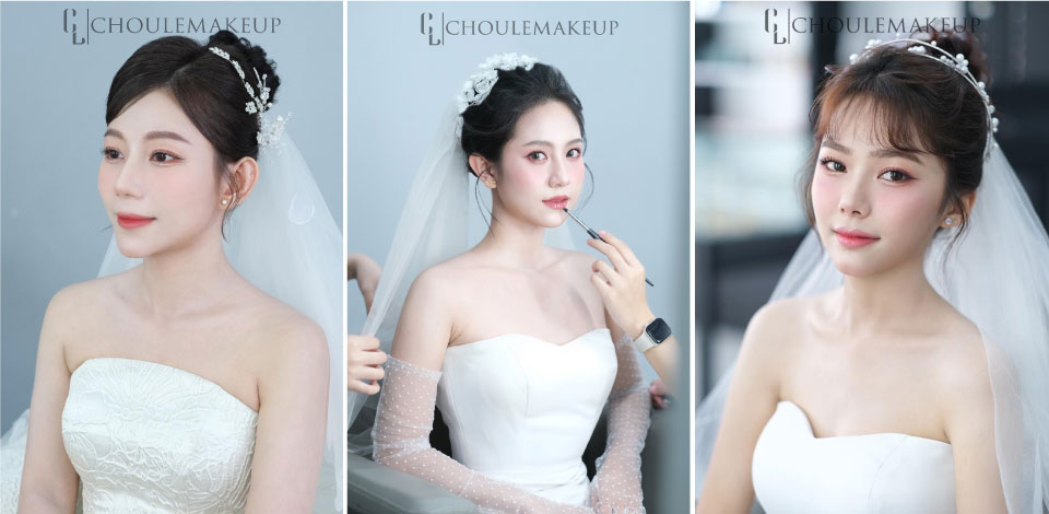 choule makeup trang điểm cô dâu bridal makeup các tóc búi cho ngày cưới