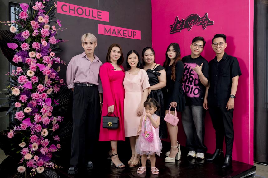 choule makeup trang điểm tiệc tất niên year end 2024 backdrop VP