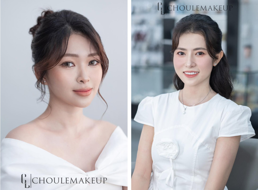 choule makeup phong cách trang điểm tone makeup nude orange bridal makeup