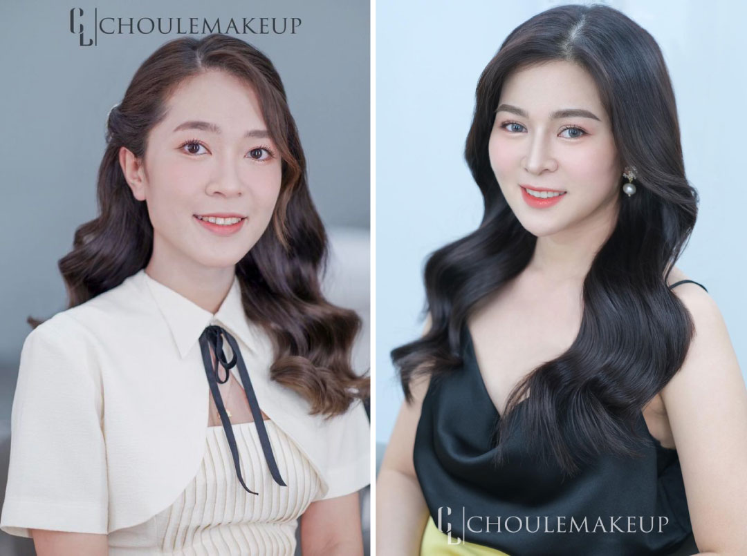 choule makeup trang điểm màu sắc makeup orange coral event