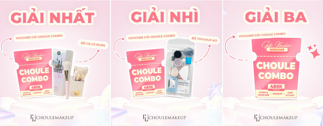 choule makeup trang điểm kỷ yếu giải thưởng minigame 