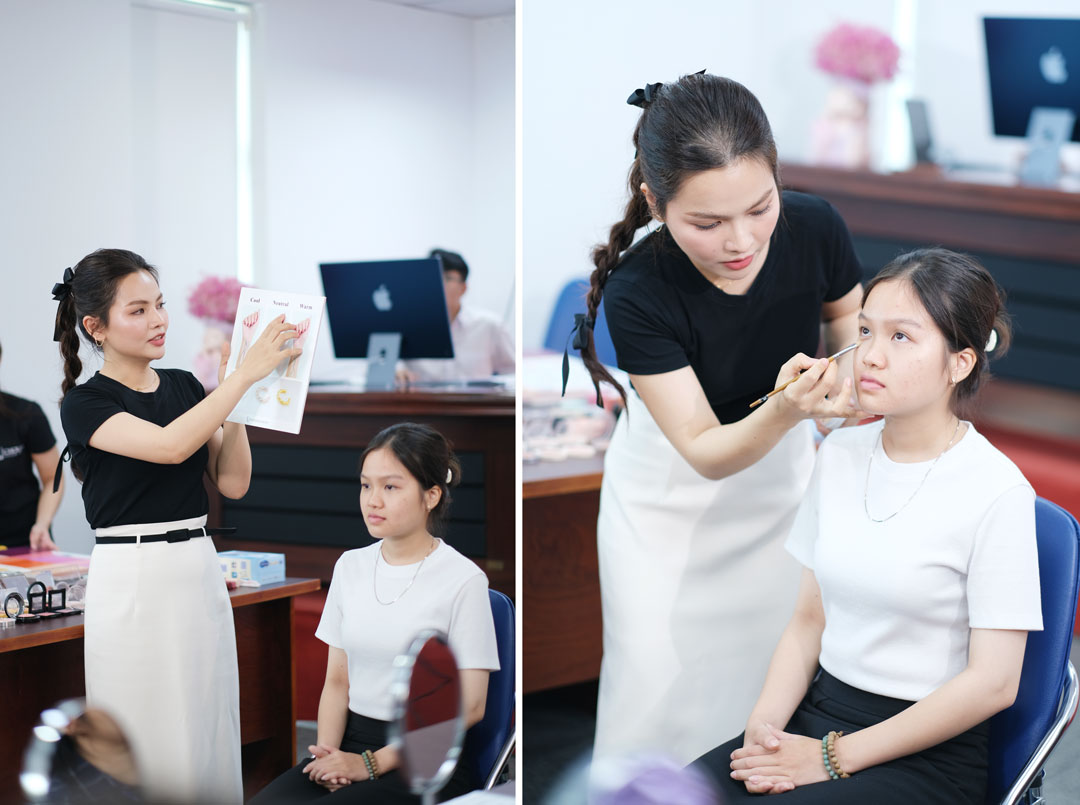 choule makeup trang điểm cá nhân workshop shining myself tập đoàn huỳnh gia undertone