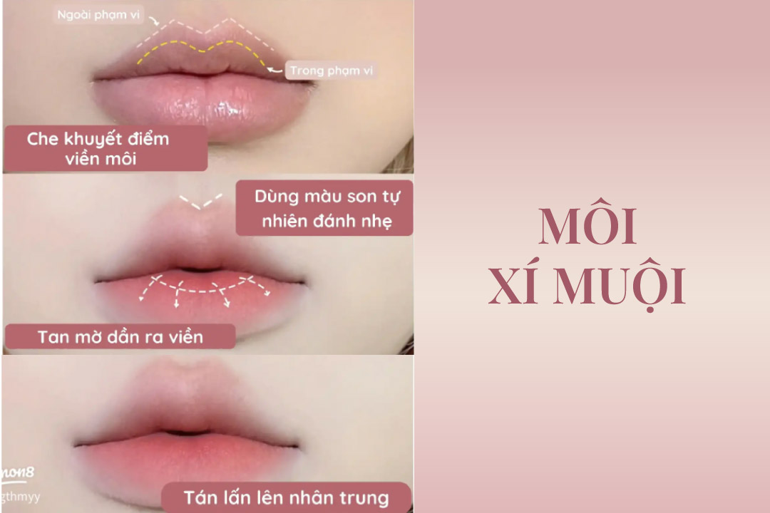 choule makeup trang điểm douyin son môi lipstick môi xí muội