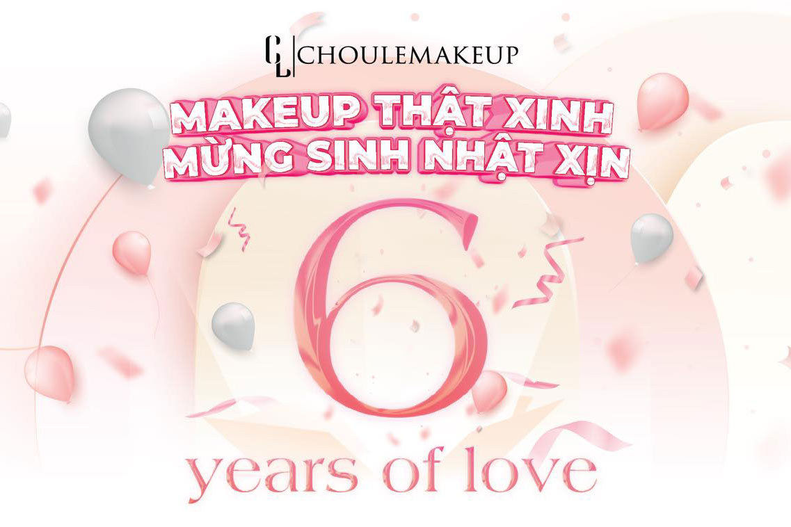 choule makeup trang điểm sinh nhật birthday banner 6 năm